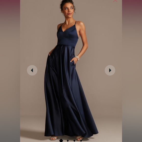 David's Bridal Dresses & Skirts - Davids Bridal Studio Marine 12 F20131 Bridesmaid Dress